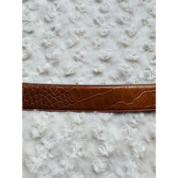 Vitanuova Firenze Genuine Leather Made in Italy Art Crystal Jewel Brown Belt VTG main image 4